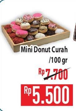 Promo Harga Assorted Mini Doughnut Curah per 100 gr - Hypermart