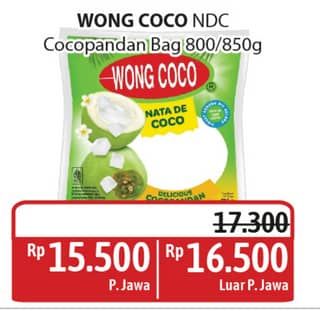 Promo Harga Wong Coco Nata De Coco Cocopandan 850 gr - Alfamidi