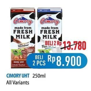 Promo Harga Cimory Susu UHT All Variants 250 ml - Hypermart