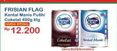 Promo Harga FRISIAN FLAG Susu Kental Manis Cokelat, Putih 490 gr - Indomaret