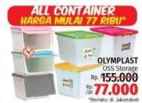 Promo Harga Olymplast Storage Solution Kotak Serbaguna  - LotteMart