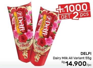 Promo Harga DELFI Chocolate Dairy Milk 55 gr - Guardian