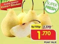 Promo Harga Pear Ya Lie per 100 gr - Superindo