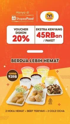 Promo Harga Berdua Lebih Hemat  - HokBen