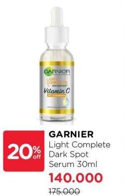 Promo Harga Garnier Light Complete Vit C 30 ml - Watsons