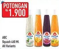 Promo Harga ABC Syrup Squash Delight All Variants 460 ml - Hypermart