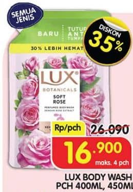 Promo Harga LUX Botanicals Body Wash 400 ml - Superindo