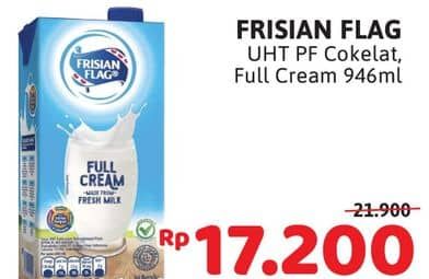 Promo Harga Frisian Flag Susu UHT Purefarm Swiss Chocolate, Full Cream 946 ml - Alfamidi