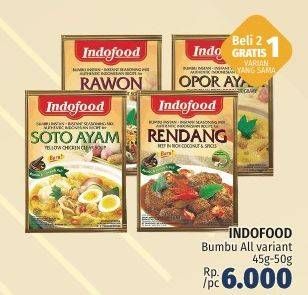 Promo Harga INDOFOOD Bumbu Instan All Variants 45 gr - LotteMart