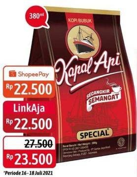 Promo Harga Kapal Api Kopi Bubuk Special 380 gr - Alfamidi