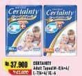 Promo Harga Certainty Adult Diapers M8, M10, L7, L10, XL6 6 pcs - Alfamart