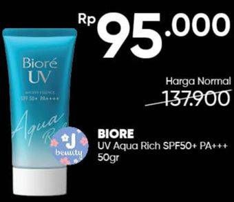 Promo Harga BIORE UV Aqua Rich Watery Essence SPF 50 50 gr - Guardian