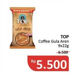 Promo Harga TOP COFFEE Gula Aren per 9 sachet 22 gr - Alfamidi