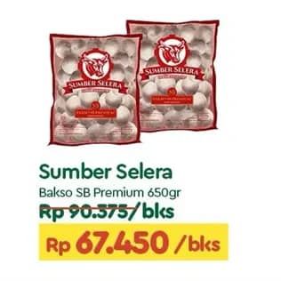 Promo Harga Sumber Selera Bakso Sapi SB Premium 25 pcs - TIP TOP