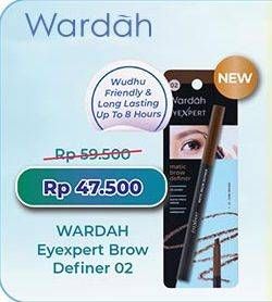 Promo Harga Wardah EyeXpert Matic Brow Definer Dark Brown  - Indomaret