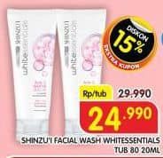 Promo Harga Shinzui Facial Wash White Essentials 100 ml - Superindo