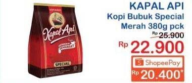 Promo Harga KAPAL API Kopi Bubuk Special 380 gr - Indomaret