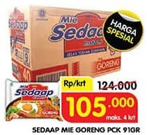 Promo Harga Sedaap Mie Goreng Original per 40 pcs 90 gr - Superindo