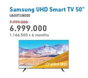 Promo Harga SAMSUNG UA50TU8000 | UHD Smart TV 50"  - Electronic City