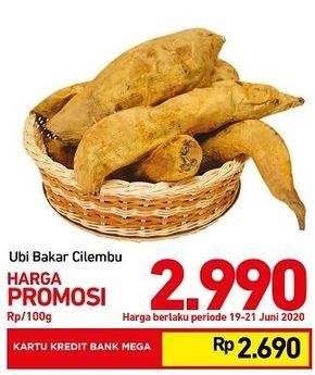 Promo Harga Ubi Bakar Cilembu per 100 gr - Carrefour