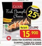 Promo Harga Cedea Dumpling Chicken, Cheese 200 gr - Superindo