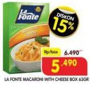Promo Harga La Fonte Macaroni Cheese 63 gr - Superindo