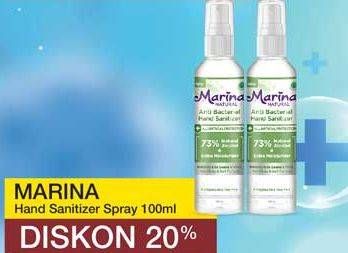 Promo Harga MARINA Hand Sanitizer Spray 100 ml - Yogya