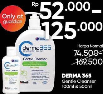 Promo Harga DERMA 365 Gentle Cleanser 100 ml - Guardian