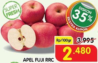 Promo Harga Apel Fuji RRC per 100 gr - Superindo