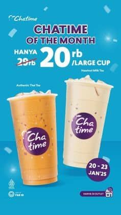 Promo Harga Chatime of the Month  - Chatime