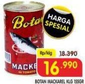 Promo Harga Botan Mackarel 155 gr - Superindo