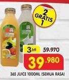 Promo Harga 365 Juice All Variants per 3 botol 1000 ml - Superindo