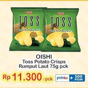 Promo Harga Oishi Toss Potato Crips Rumput Laut 75 gr - Indomaret