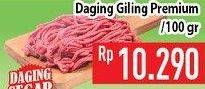 Promo Harga Daging Giling Sapi Premium per 100 gr - Hypermart