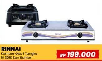 Promo Harga Rinnai RI-301S Kompor Gas 1 Tungku  - Yogya