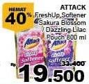 Promo Harga ATTACK Fresh Up Softener Sakura Blossom, Dazzling Lilac 800 ml - Giant