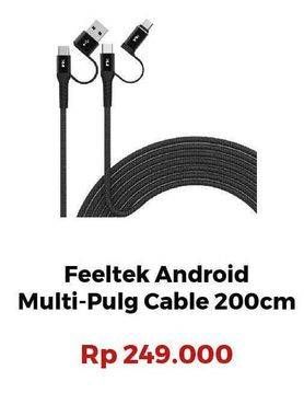 Promo Harga FEELTEK Android Fast Charging Multi-Plug Cable  - Erafone