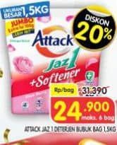 Promo Harga Attack Jaz1 Detergent Powder 1500 gr - Superindo