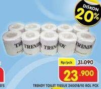 Promo Harga Trendy Tissue Toilet 10 roll - Superindo