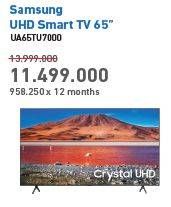 Promo Harga SAMSUNG UA65TU7000 UHD Smart TV 65"  - Electronic City