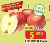 Promo Harga Apel Royal Gala per 100 gr - Superindo