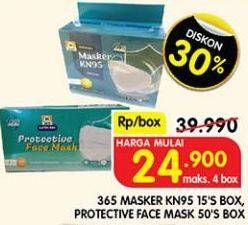 Promo Harga 365 Masker KN95, Protective 15 pcs - Superindo