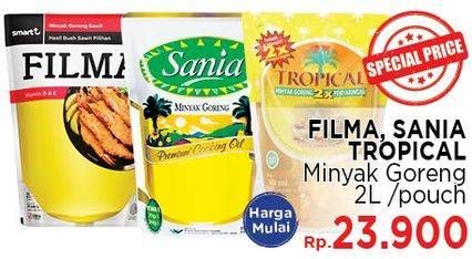 Promo Harga FILMA/SANIA/TROPICAL Minyak Goreng 2ltr  - LotteMart