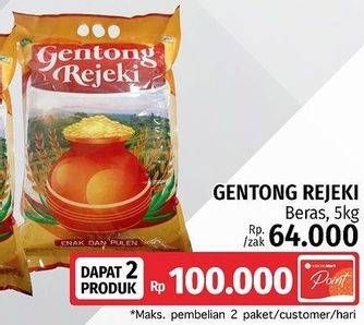 Promo Harga Gentong Rejeki Beras 5000 gr - LotteMart