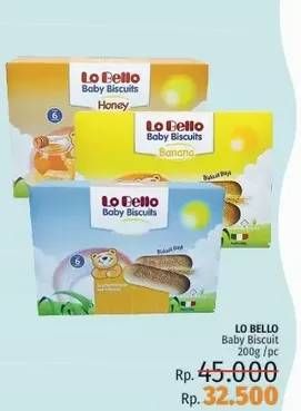Promo Harga LO BELLO Biskuit 200 gr - LotteMart