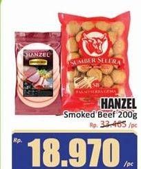 Promo Harga HANZEL Smoked Beef 200 gr - Hari Hari