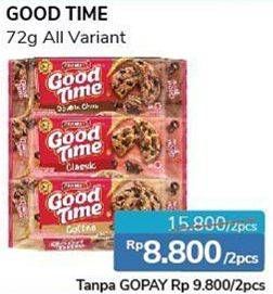 Promo Harga GOOD TIME Cookies Chocochips All Variants per 2 pcs 72 gr - Alfamidi