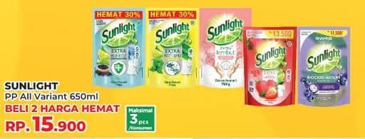 Promo Harga Sunlight Pencuci Piring All Variants 650 ml - Yogya