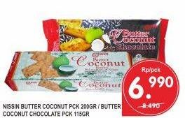 Promo Harga NISSIN Biscuits Chocolate, Coconut 115 gr - Superindo