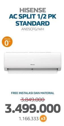 Promo Harga Hisense AN05CFG/WH  - Electronic City